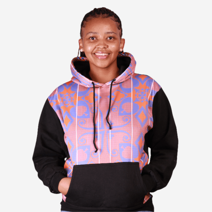 Full Sotho Fluorish African Hoodie Tribe Afrique