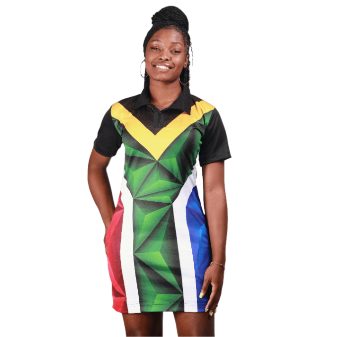 Proudly South African Flag Heritage African Golfer Dress Tribe Afrique