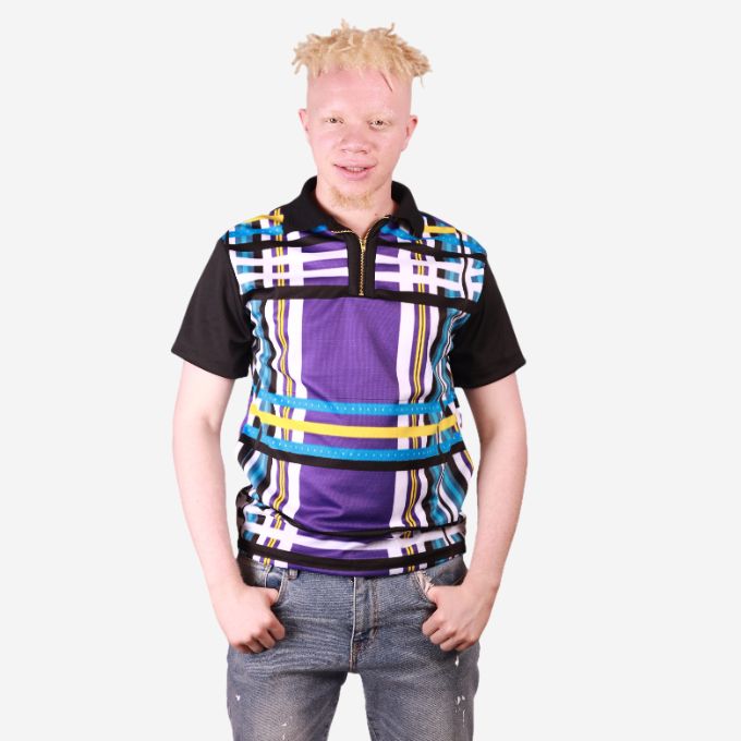 Purple Venda African Golf Shirt Tribe Afrique