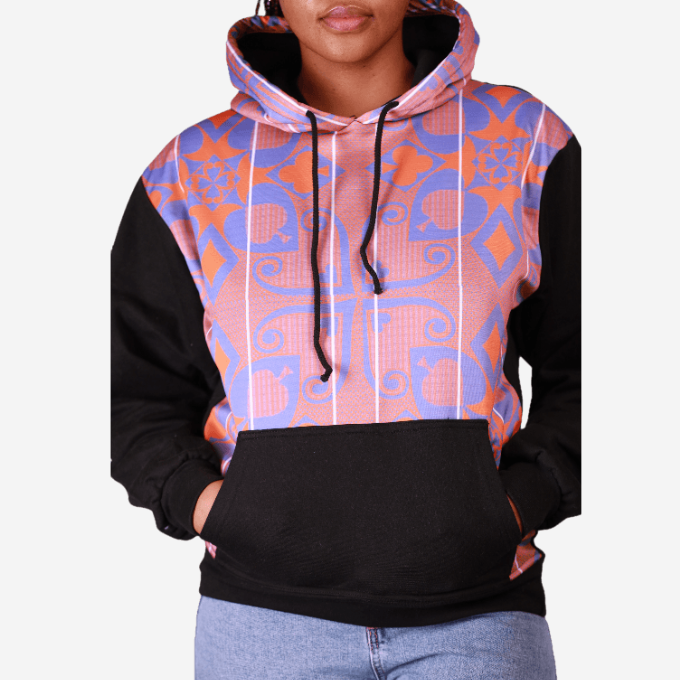 Full Sotho Fluorish African Hoodie Tribe Afrique