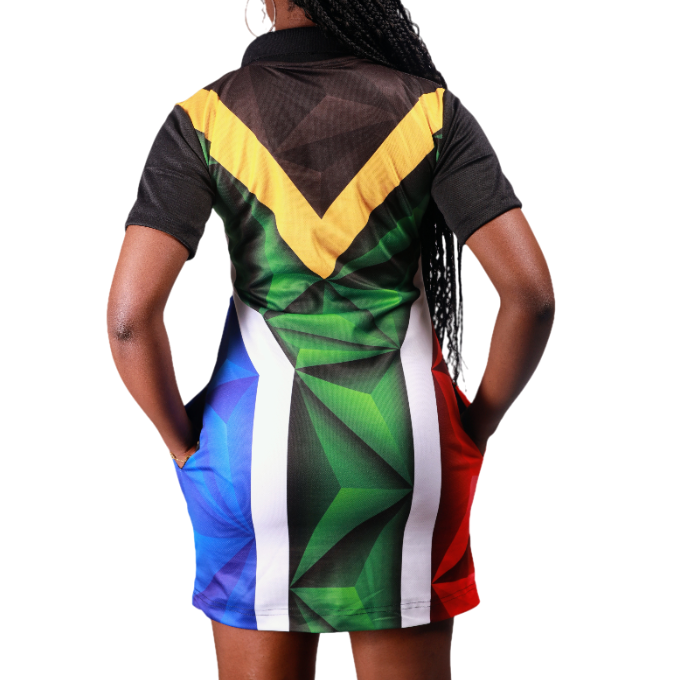 Proudly South African Flag Heritage African Golfer Dress Tribe Afrique