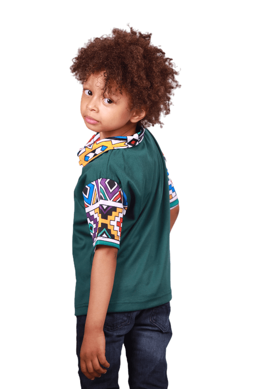 Kids New Ndebele Heritage Shirt by Tribe Afrique Tribe Afrique