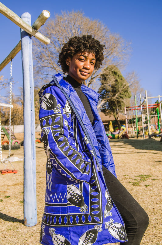 Kids Swati African Jacket with removable hood Tribe Afrique