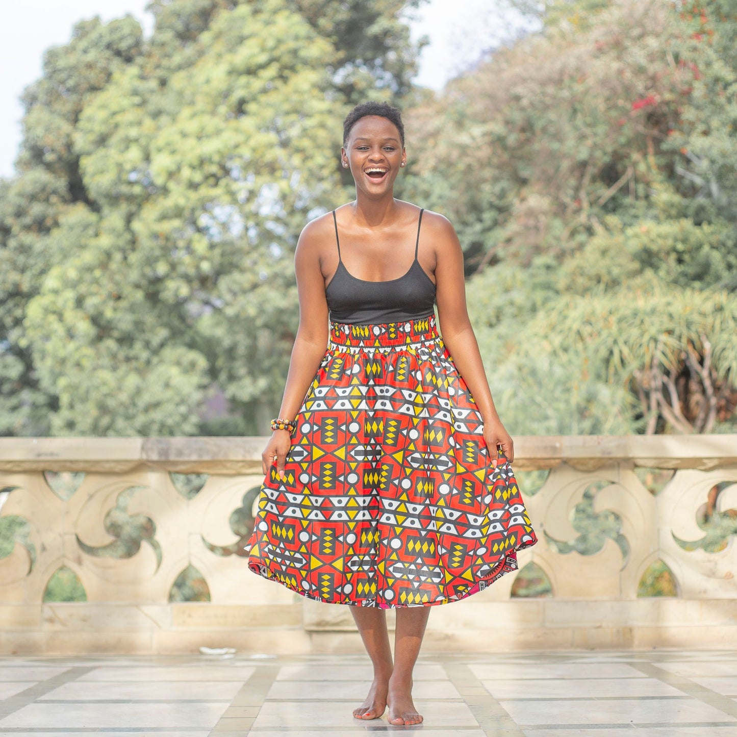 Ogyabaa High Waist Skirt by Tribe Afrique (With Pockets) Tribe Afrique