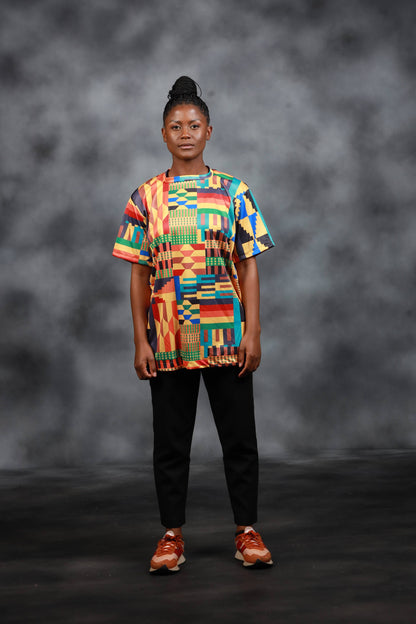 Kente African Summer Shirt by Tribe Afrique