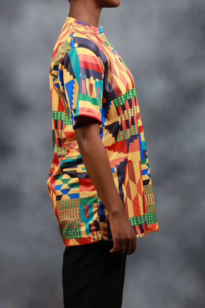 Kente African Summer Shirt by Tribe Afrique