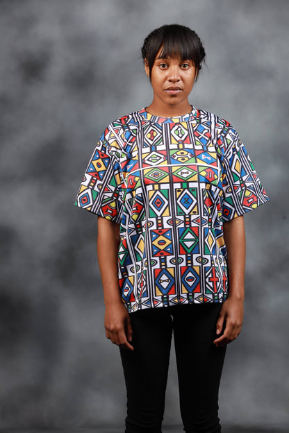 Ndebele Reloaded African Summer Shirt by Tribe Afrique