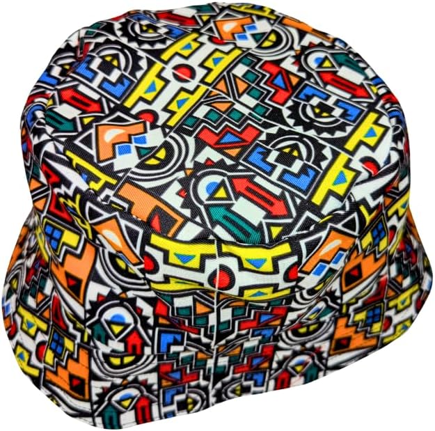 Kariuki Ndebele African Bucket Hat by Tribe Afrique - Adult size