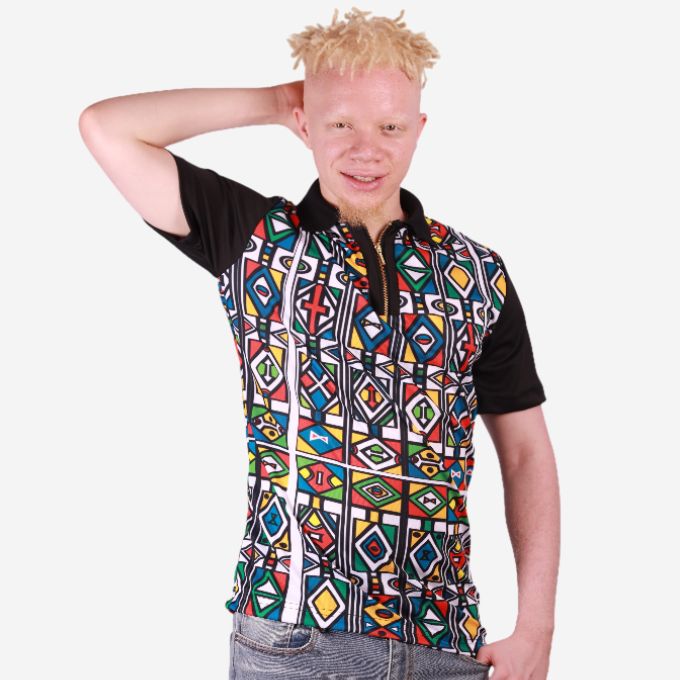 Ndebele Reloaded African Golf Shirt