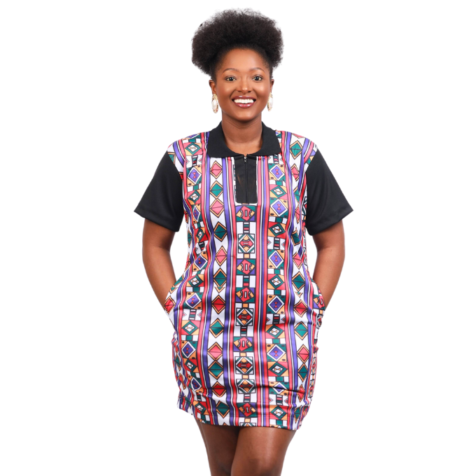 I-Adinkra Heritage African Golfer Dress