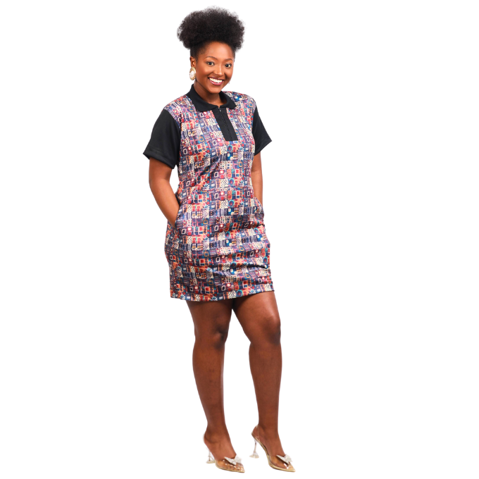 I-Adinkra Heritage African Golfer Dress