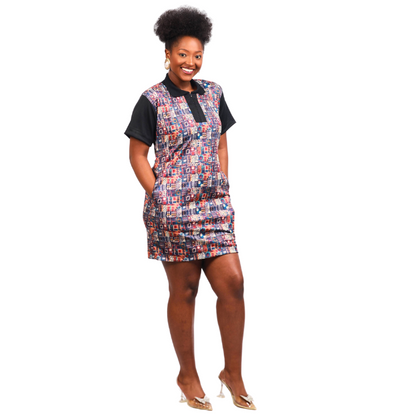 Mondlane African Golfer Dress by Tribe Afrique