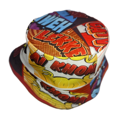 Proudly SA Catch phrases comic African Bucket Hats by Tribe Afrique