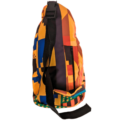 Kente African Sling Bag by Tribe Afrique