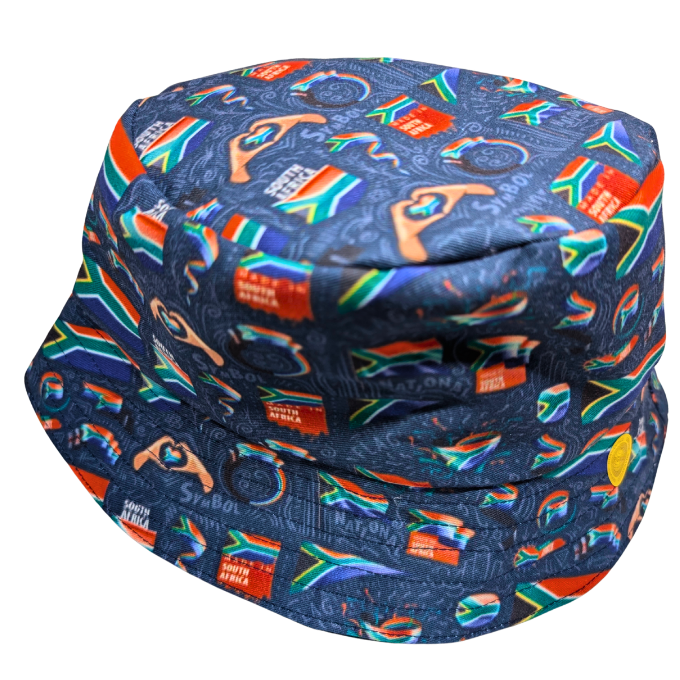 3D Proudly South African Love Bucket Hats deur Tribe Afrique