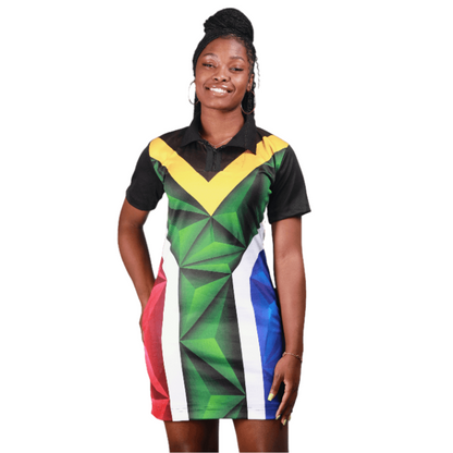 Proudly South African Flag Heritage African Golfer Dress