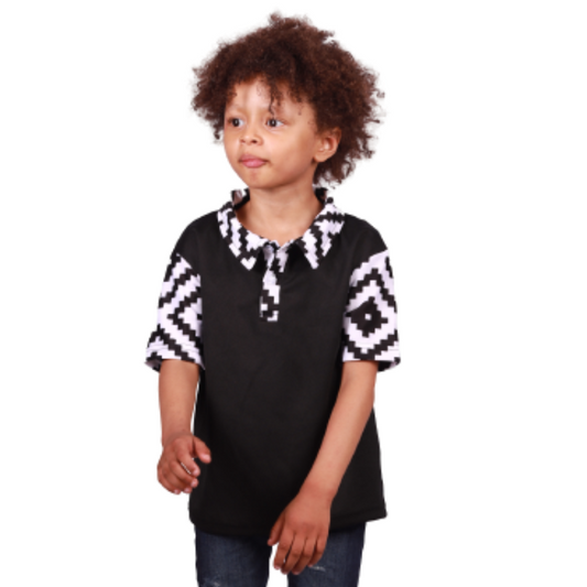 Kids Xhosa Puzzle African Heritage Shirt by Tribe Afrique