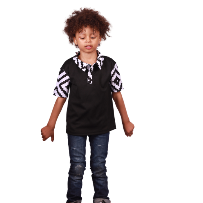 Kids Xhosa Puzzle African Heritage Shirt by Tribe Afrique