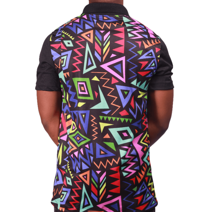 Gao African Heritage Golf Shirt by Tribe Afrique