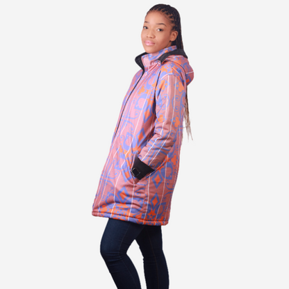 Sotho Long Jacket with Removable hood