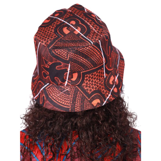 Orange Sotho African Bucket Hats by Tribe Afrique