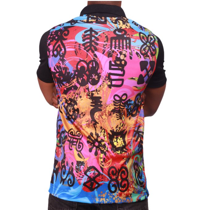 adinkra african heritage golf shirt