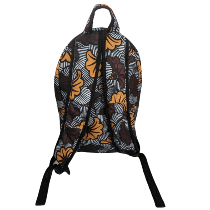 Koforidua Flowers African Laptop Backpack by Tribe Afrique Tribe Afrique