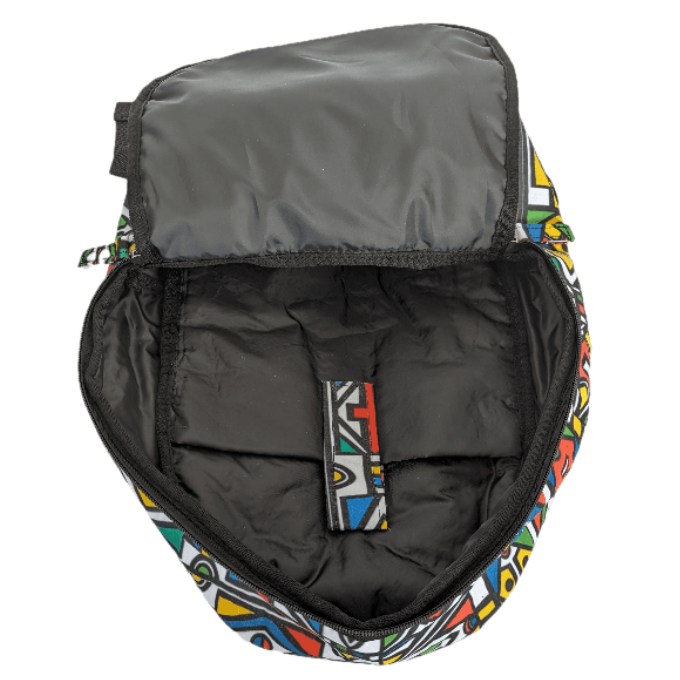 Ndebele African Laptop Backpack by Tribe Afrique Tribe Afrique