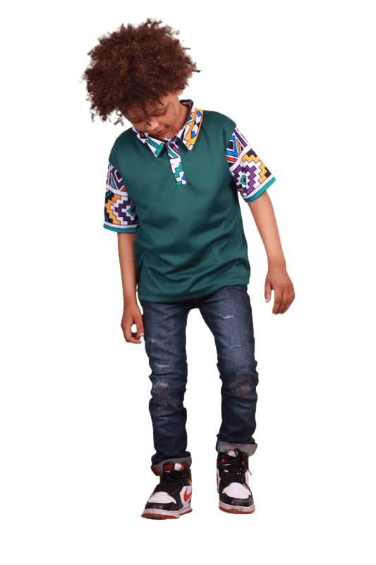 Kids New Ndebele Heritage Shirt by Tribe Afrique Tribe Afrique