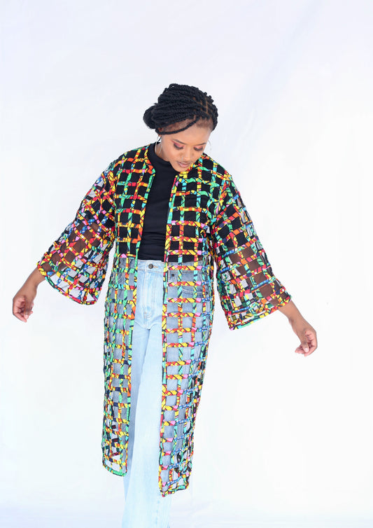 Nhyiren Basket Kimono by Tribe Afrique