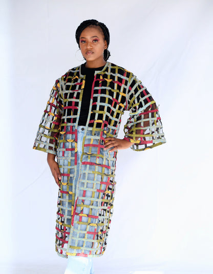 Lashibi Basket Kimono by Tribe Afrique