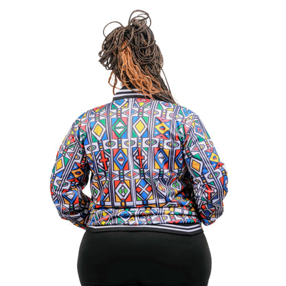 Nuwe Ndebele African Bomber Jacket deur Tribe Afrique