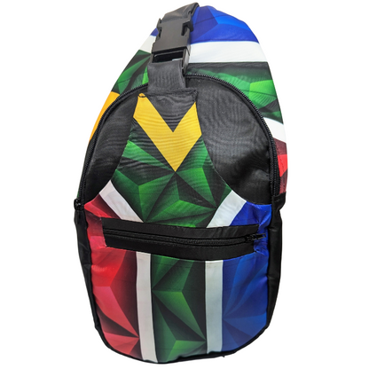 Proudly South Africa African Sling Bag by Tribe Afrique Tribe Afrique