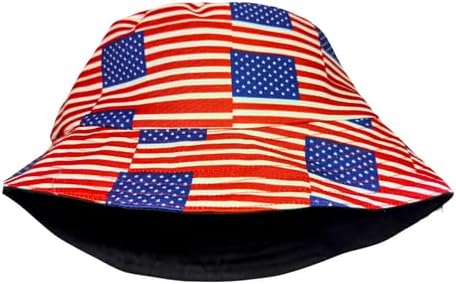 USA Multi Flag African Bucket Hat