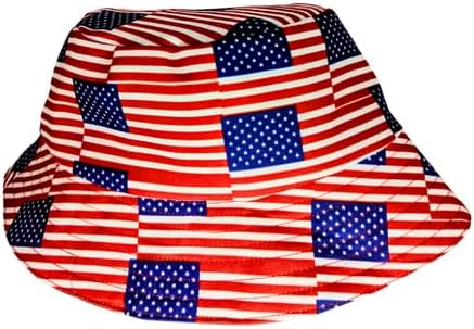 USA Multi Flag African Bucket Hat