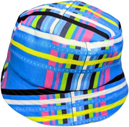 Blue Venda African Bucket hat by Tribe Afrique - Adult size