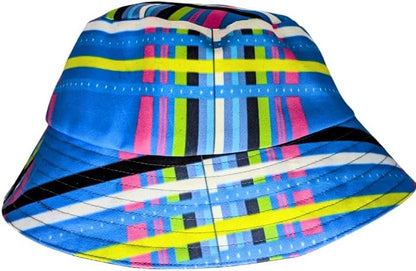 Blue Venda African Bucket hat by Tribe Afrique - Adult size