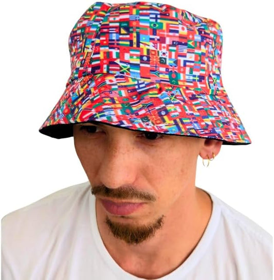 Adult size - All World Flags African Bucket hat by Tribe Afrique