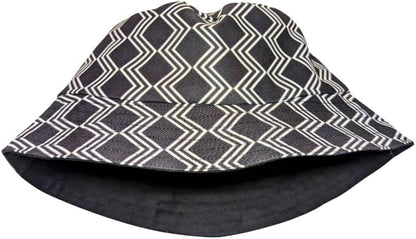 Black Xhosa African Bucket hat by Tribe Afrique - Adult size