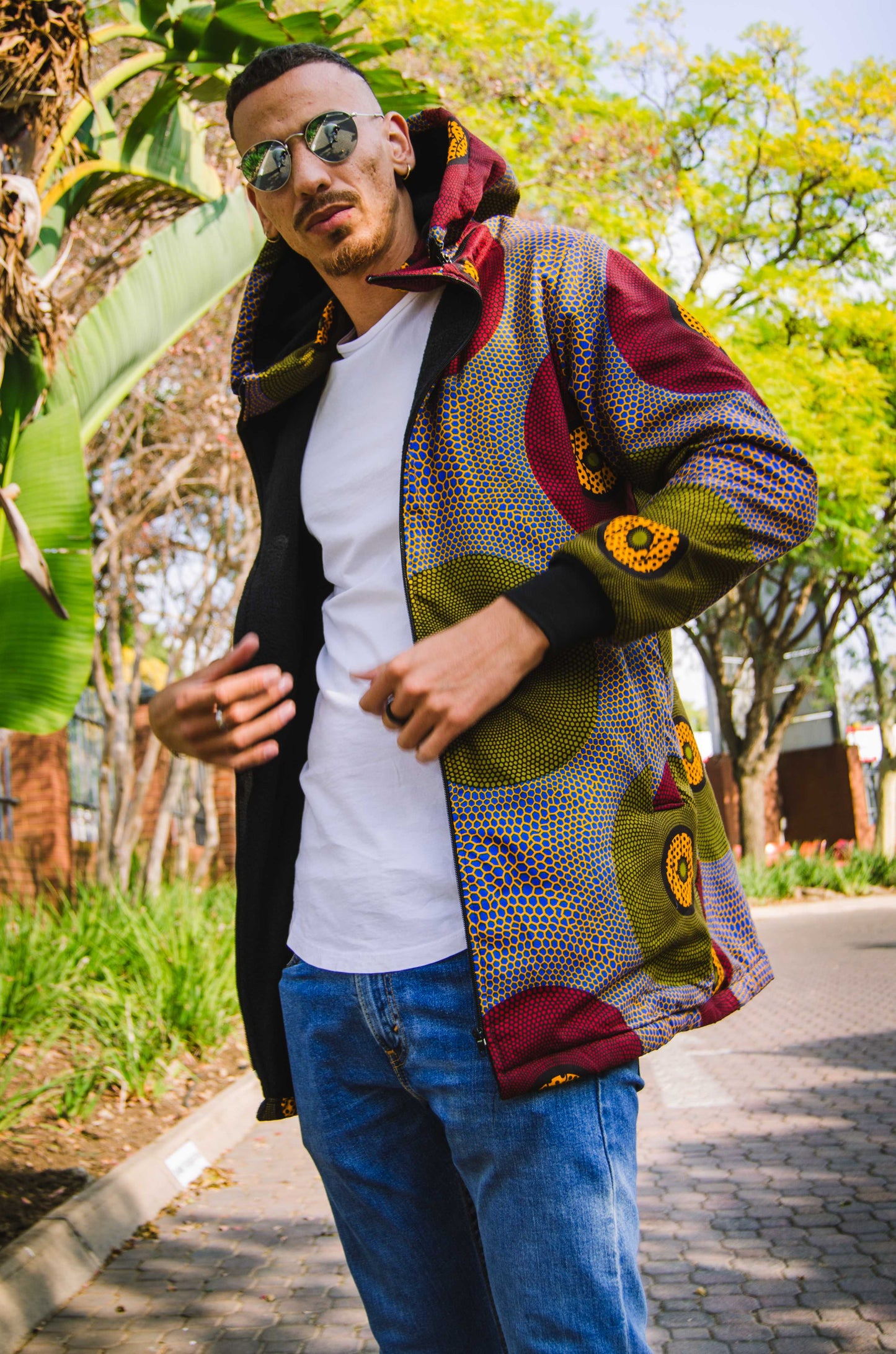 Lashibi Extra Long Jacket with Removable hood Tribe Afrique
