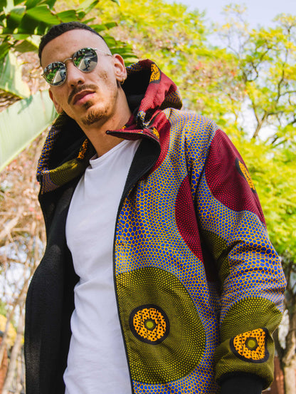 Lashibi Extra Long Jacket with Removable hood Tribe Afrique