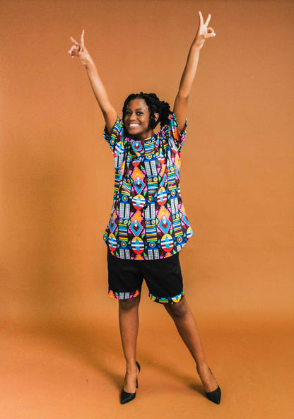 Patapaa Unisex African Shirt by Tribe Afrique Tribe Afrique