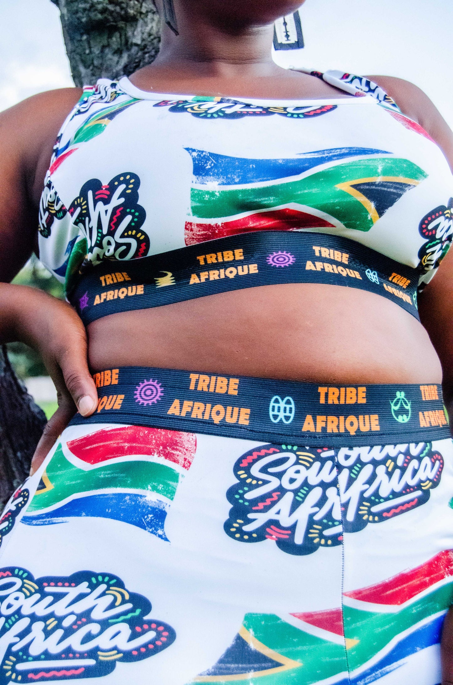 Proudly South Africa Sports Bra Tribe Afrique
