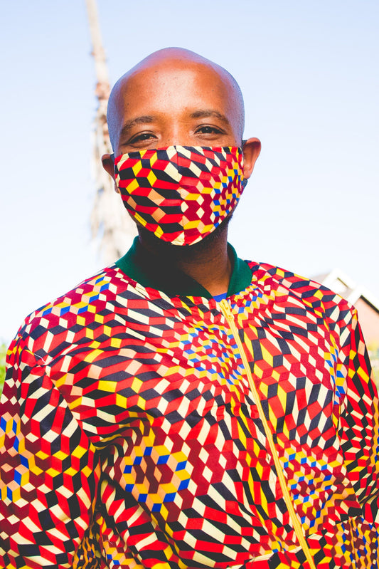 Lethu African Bomber Jackets with Mask Tribe Afrique