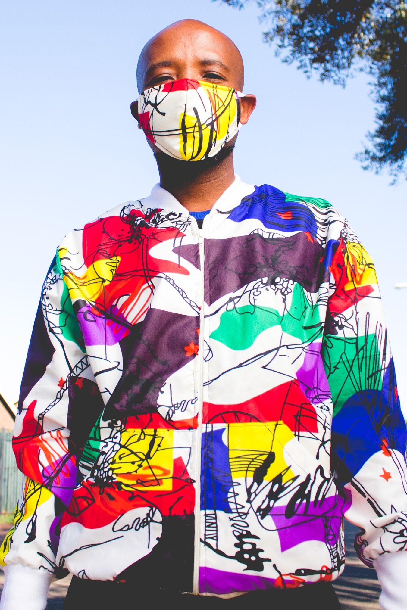 Mim African Bomber Jackets with Mask