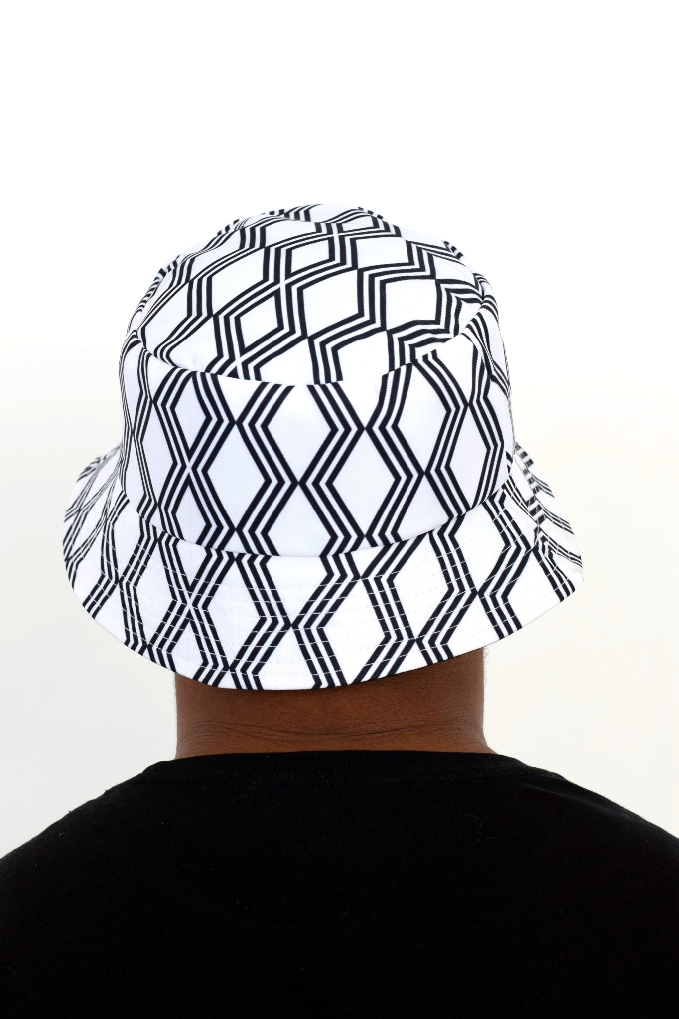 Black & White Bucket Hats by Tribe Afrique Tribe Afrique