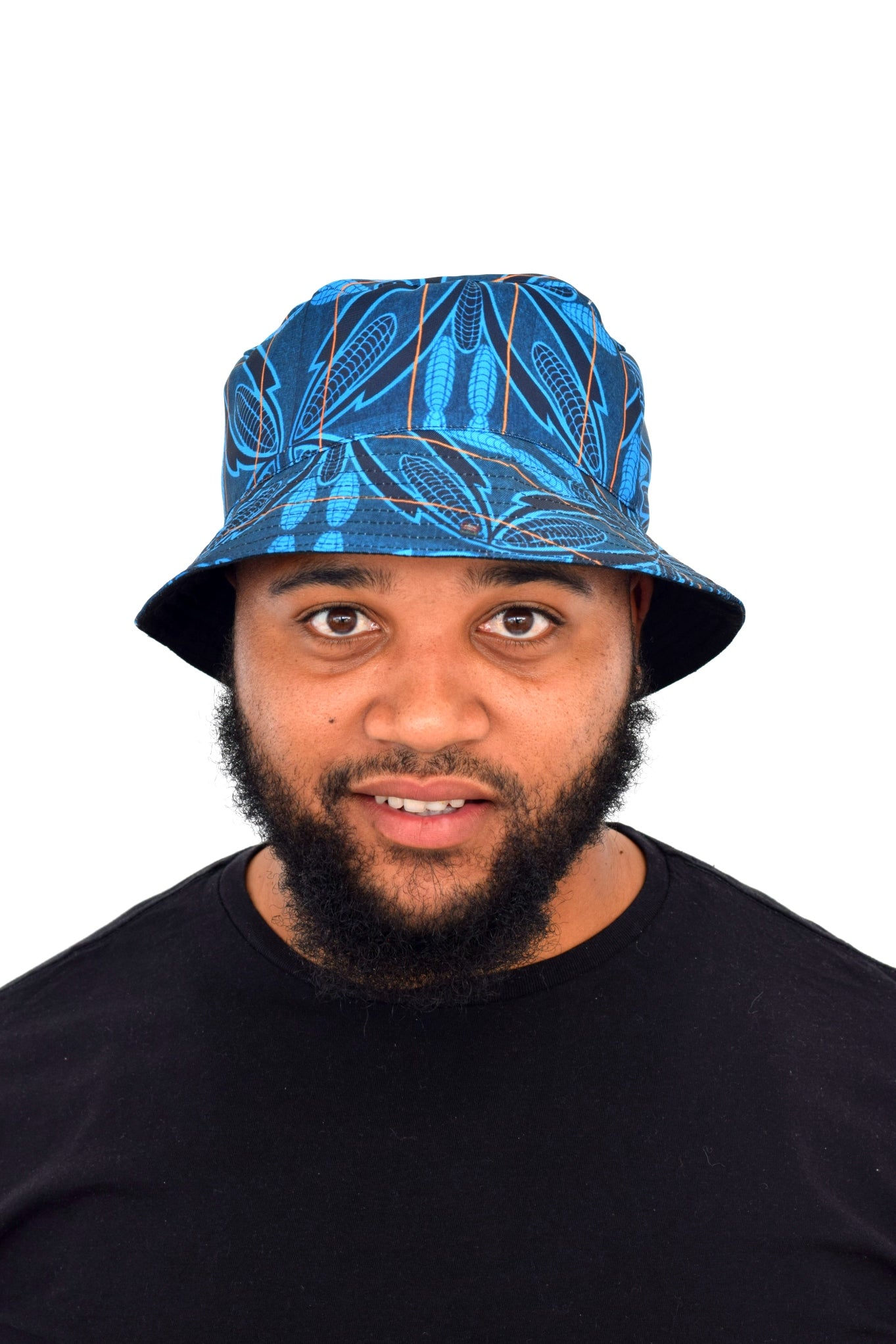 Blue Sotho Bucket Hats by Tribe Afrique Tribe Afrique