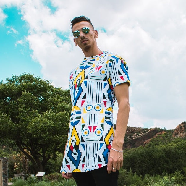 Ndebele Kese African Long Shirt by Tribe Afrique