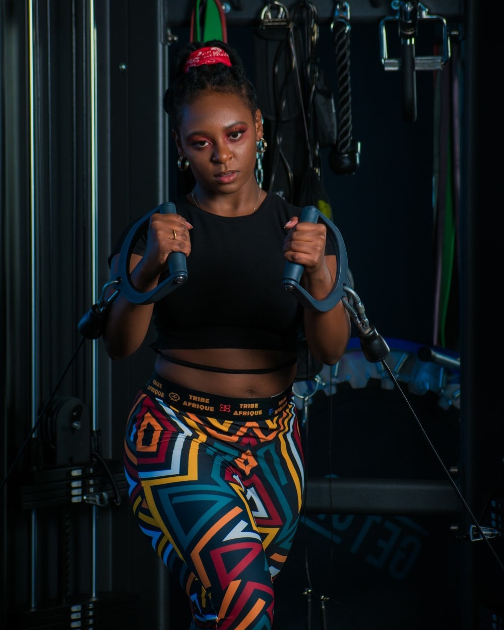 Black Star Line Leggings / Active Wear Pants Tribe Afrique