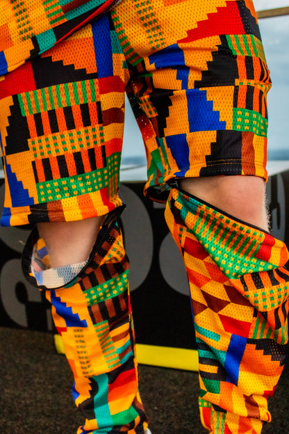 Kente Mesh Pants by Tribe Afrique - Detachable Tribe Afrique